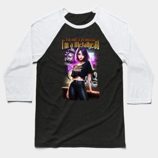 Metalhead Girl Baseball T-Shirt